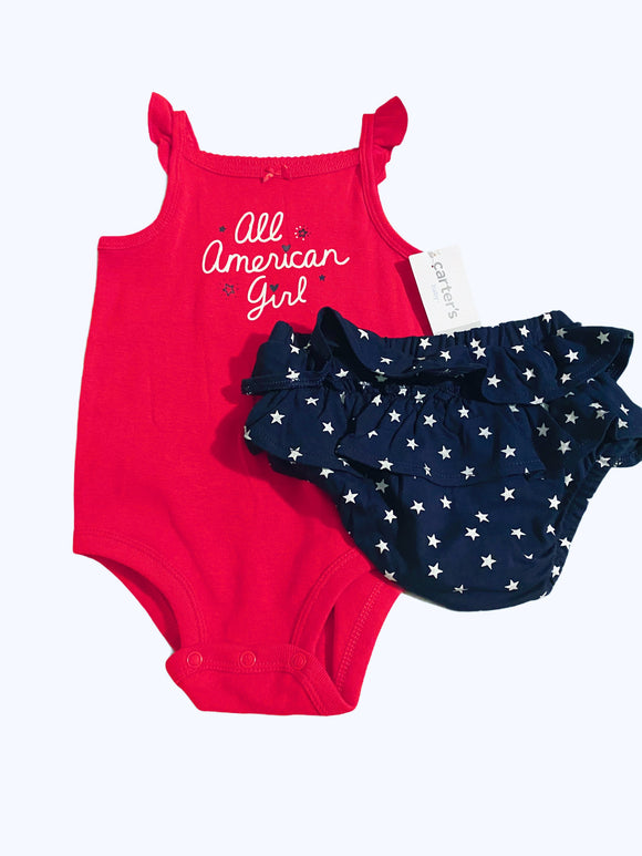 2-Piece All American 🇺🇸 Girl Set, Size 9 months