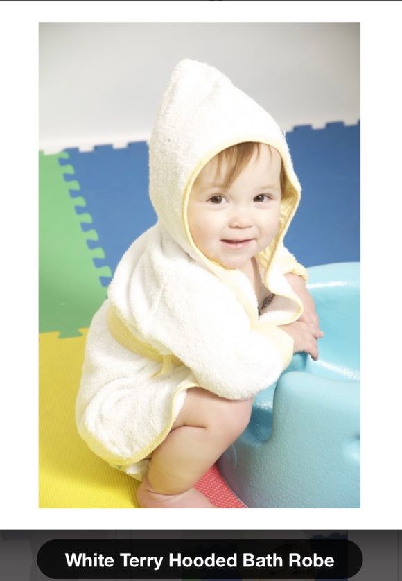 White Terry Bath Robe