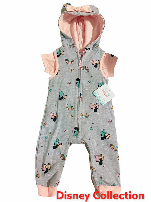 Baby Girl Character 2 piece Crawler Set, Sizes 12 Months & 18 Months