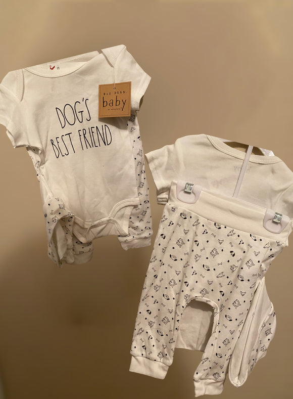3 Piece Infant set Sizes 3 M, 6 M, 9 M